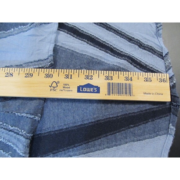 Simply Vera Vera Wang Sleeveless Faux Denim Hi‑Low Dress Raw Edge Lined Size PL - Picture 9 of 9